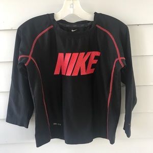 Nike 6 Dri Fit black with red lettering shirt